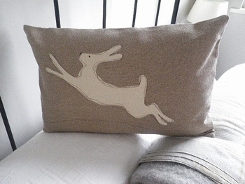 Helkat Stone Leaping Hare Baytree Interiors > Cushions