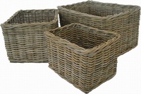 Glenweave Rattan Rectangular Basket - Large